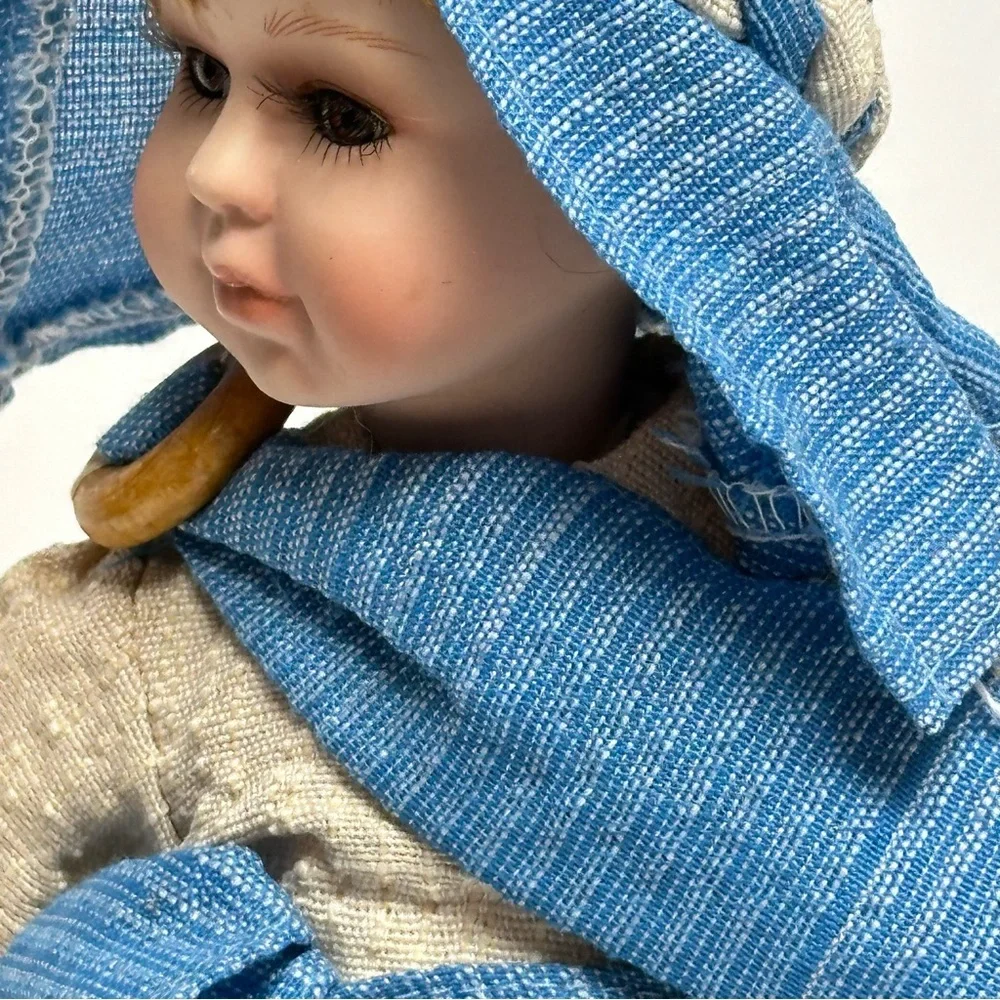 Seymour Mann Shepherd Doll with Stand 11 in.